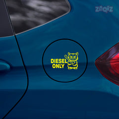 Diesel Fuel Cap Warning Sticker