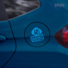 Clear Diesel Use Sticker for Vehicles