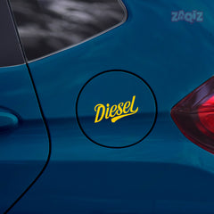 Durable Diesel Warning Sign for Cars