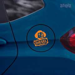 Clear Diesel Use Sticker for Vehicles