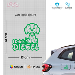 Clear Diesel Label for Car