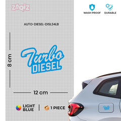 Minimal Design Diesel Tank Label Decal