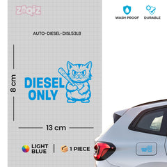 Diesel Fuel Cap Warning Sticker