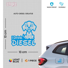 Clear Diesel Label for Car