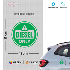 Diesel Indicator Sticker for Cars & Bikes
