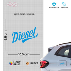 Durable Diesel Warning Sign for Cars