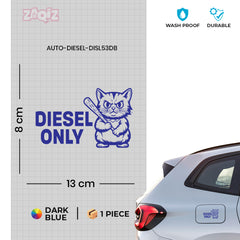 Diesel Fuel Cap Warning Sticker