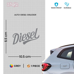 Durable Diesel Warning Sign for Cars