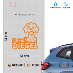 Clear Diesel Label for Car