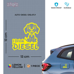 Clear Diesel Label for Car
