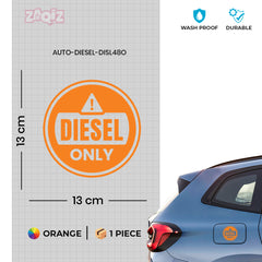 Diesel Indicator Sticker for Cars & Bikes