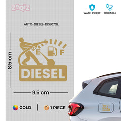 Weatherproof Diesel Decal for Safety