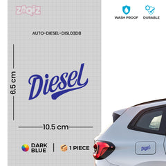 Durable Diesel Warning Sign for Cars