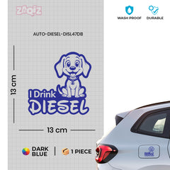 Clear Diesel Label for Car
