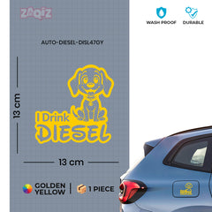 Clear Diesel Label for Car