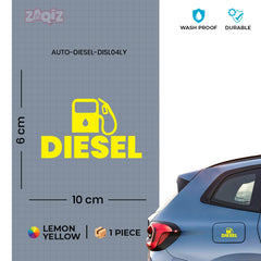 Diesel Identification Sticker for Tanks
