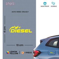 Easy Peel Diesel Sticker for Quick Application