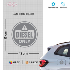 Diesel Indicator Sticker for Cars & Bikes