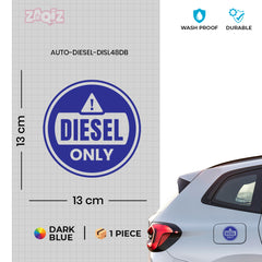 Diesel Indicator Sticker for Cars & Bikes