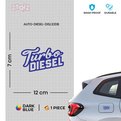 Bold Design Diesel Fuel Notice Sticker