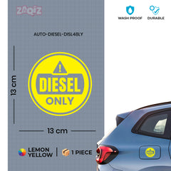 Diesel Indicator Sticker for Cars & Bikes