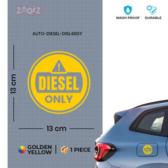 Diesel Indicator Sticker for Cars & Bikes
