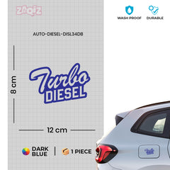 Minimal Design Diesel Tank Label Decal