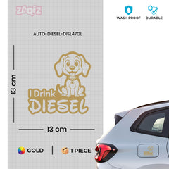 Clear Diesel Label for Car