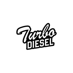 Minimal Design Diesel Tank Label Decal