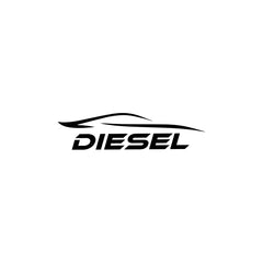 Compact Diesel Label for Clear Signage