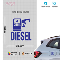 Diesel Tank Caution Notice Decal