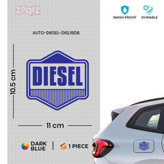 Vibrant Diesel Warning Sticker Decal