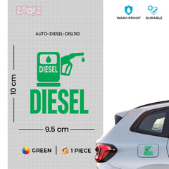 Diesel Tank Caution Notice Decal