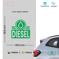 Diesel Fuel Indicator Tag for Caps