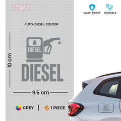 Diesel Tank Caution Notice Decal
