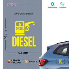 Diesel Tank Caution Notice Decal