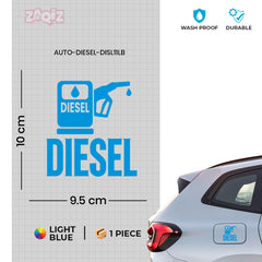 Diesel Tank Caution Notice Decal
