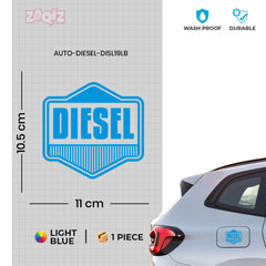 Vibrant Diesel Warning Sticker Decal