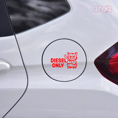 Diesel Fuel Cap Warning Sticker