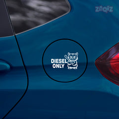 Diesel Fuel Cap Warning Sticker