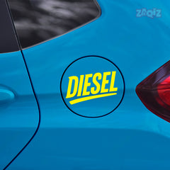 Trendy Diesel Sticker for Car Fuel Tank Cap | Easy Peel & Stick