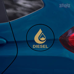 Diesel Sticker for Car | Vibrant Fuel Tank Label