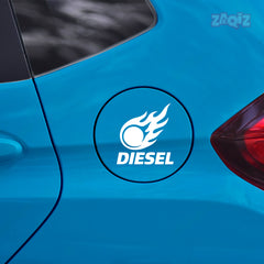 Funny Diesel Sticker for Car Fuel Tank | Easy-to-Apply