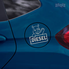 Minimalist Diesel Sticker for Car | Simple & Sleek