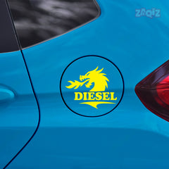 Diesel Sticker for Car | Gloss Finish Fuel Tank Decal