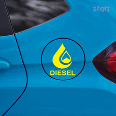 Diesel Sticker for Car | Vibrant Fuel Tank Label