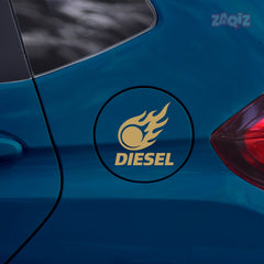 Funny Diesel Sticker for Car Fuel Tank | Easy-to-Apply