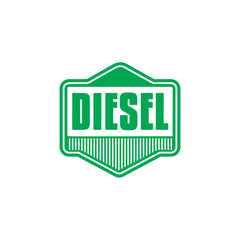 Vibrant Diesel Warning Sticker Decal