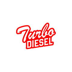 Minimal Design Diesel Tank Label Decal