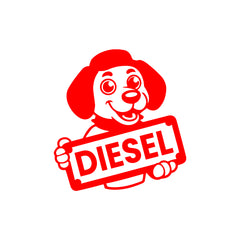 Clear Diesel Use Sticker for Vehicles